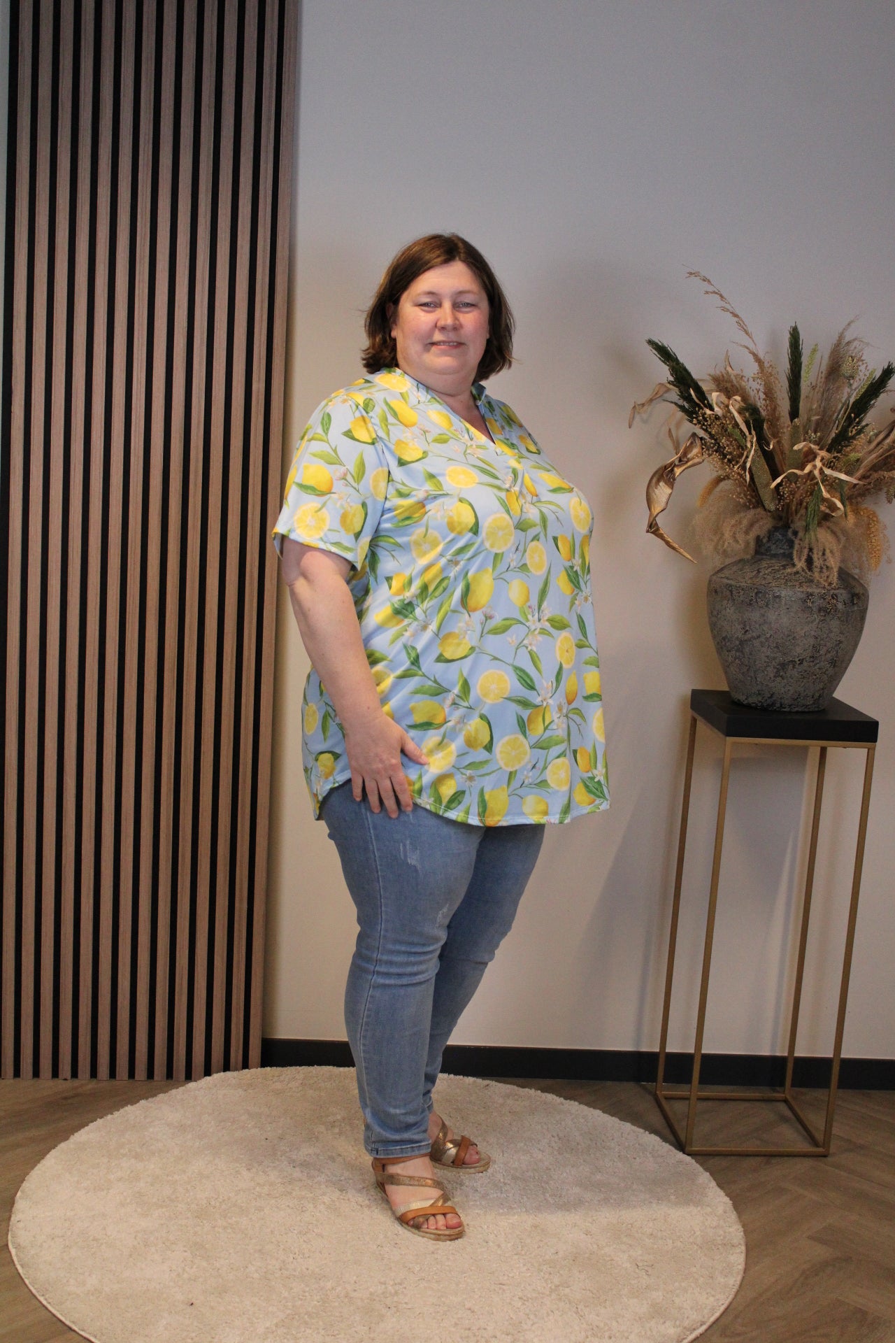 Dora | Bluse schwarz Langarm 52 bis 58
