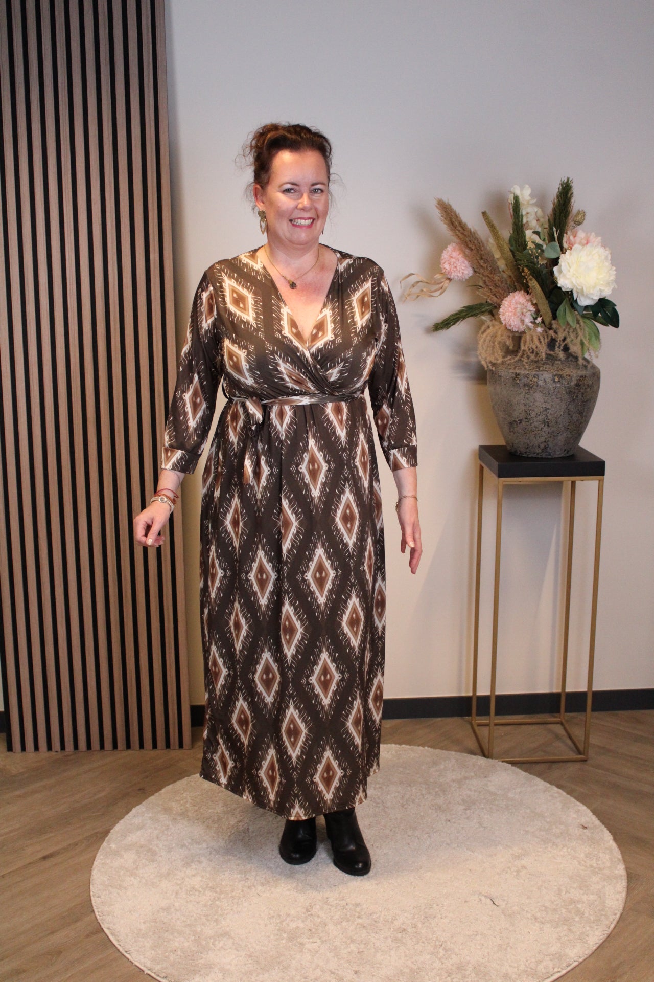 Odette | Schwarzes Langarmkleid 38 bis 44