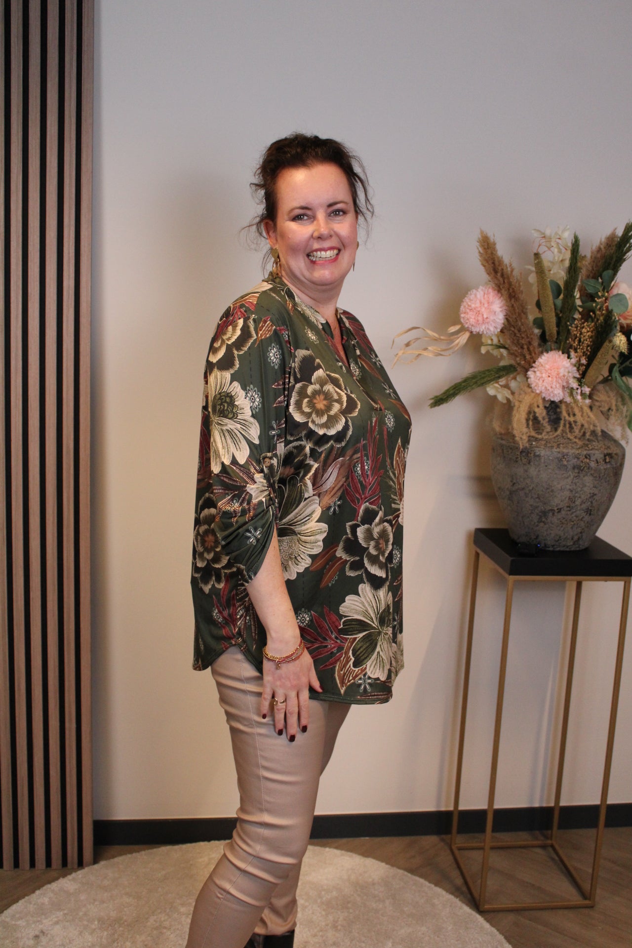 Mara | Bluse lila Langarm 38 bis 48