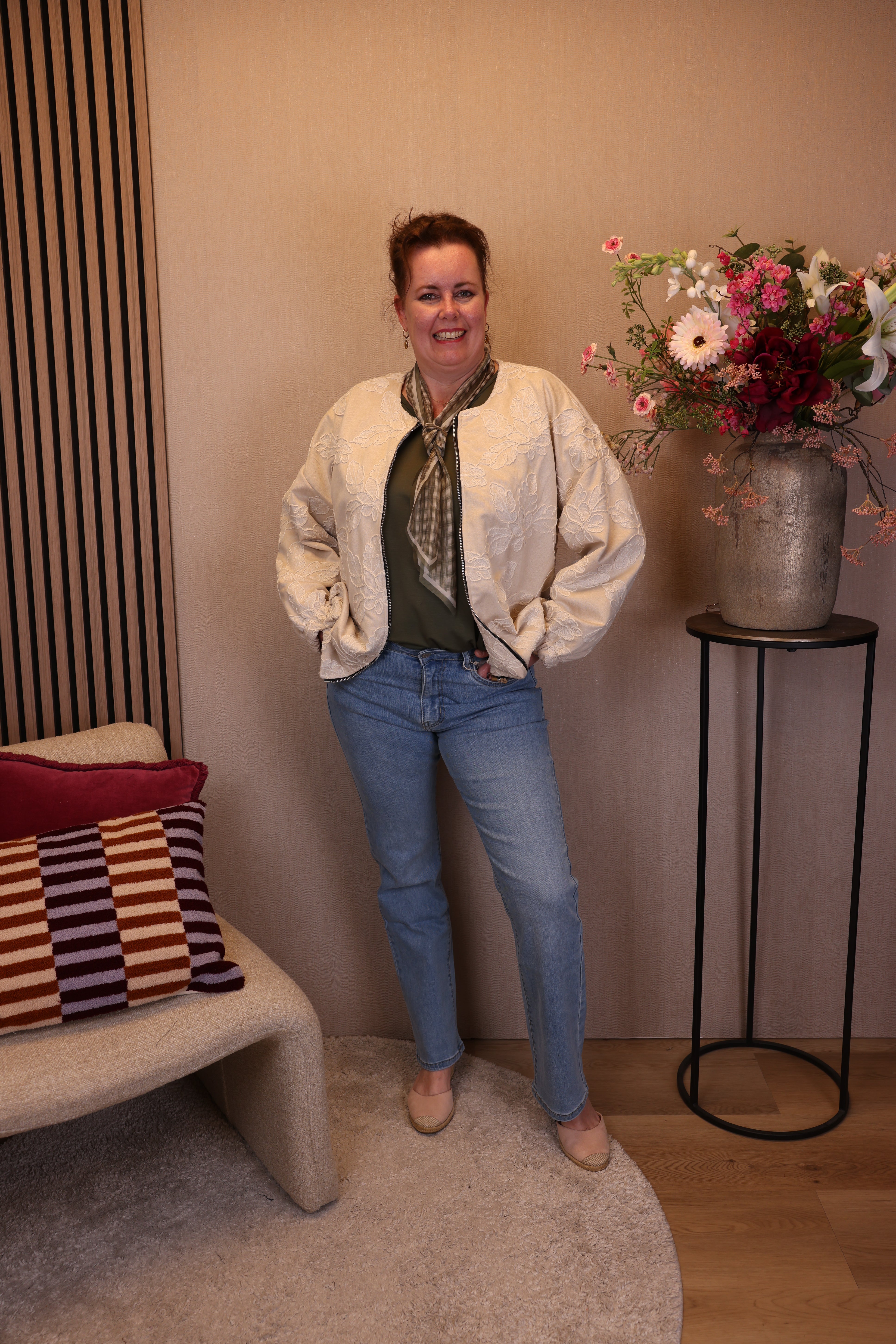 Maxime | Grüne Jeansjacke