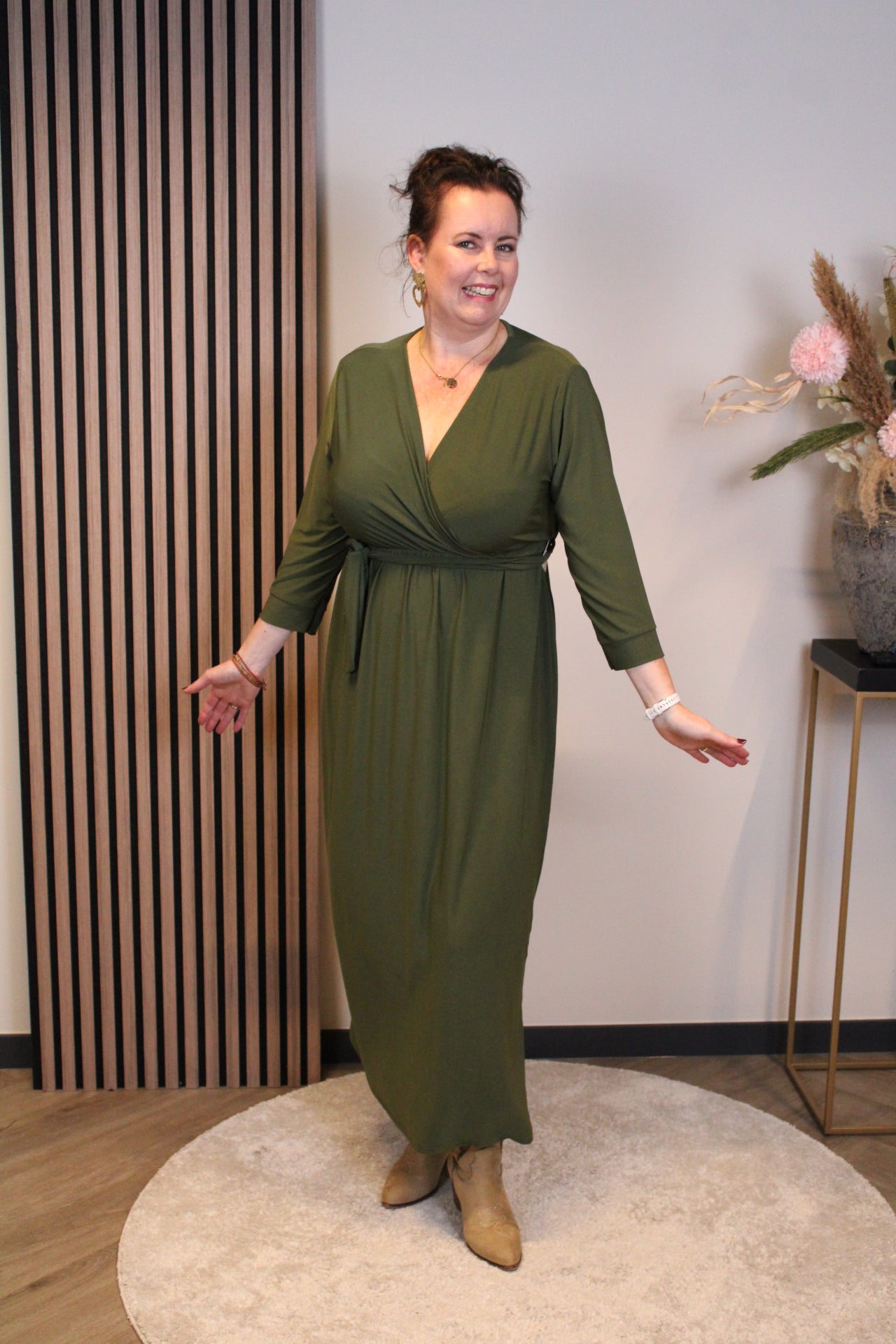 Fresia | Schwarzes Langarmkleid 46 bis 50