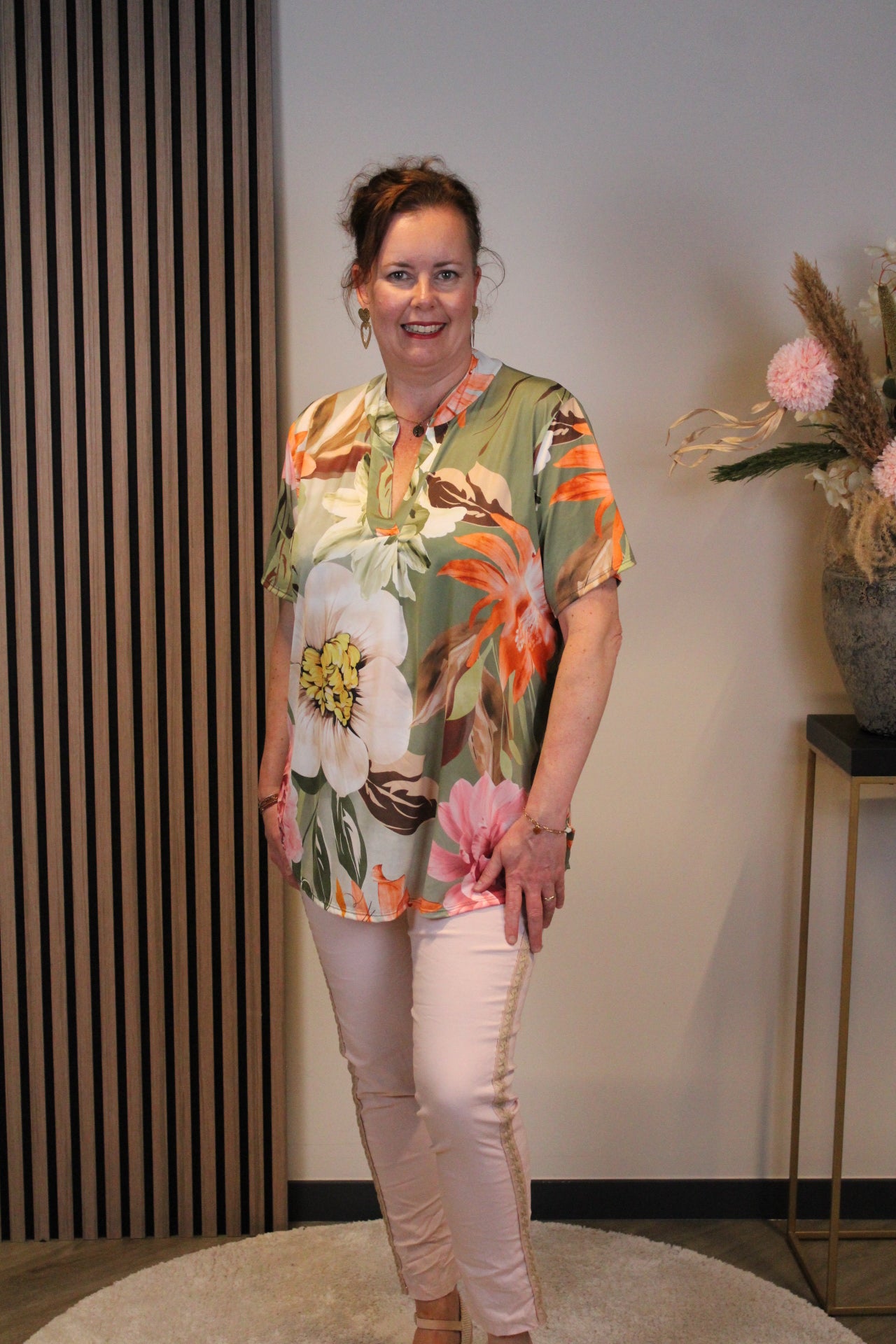 Manon | Blouse korte mouw 38 t/m 48
