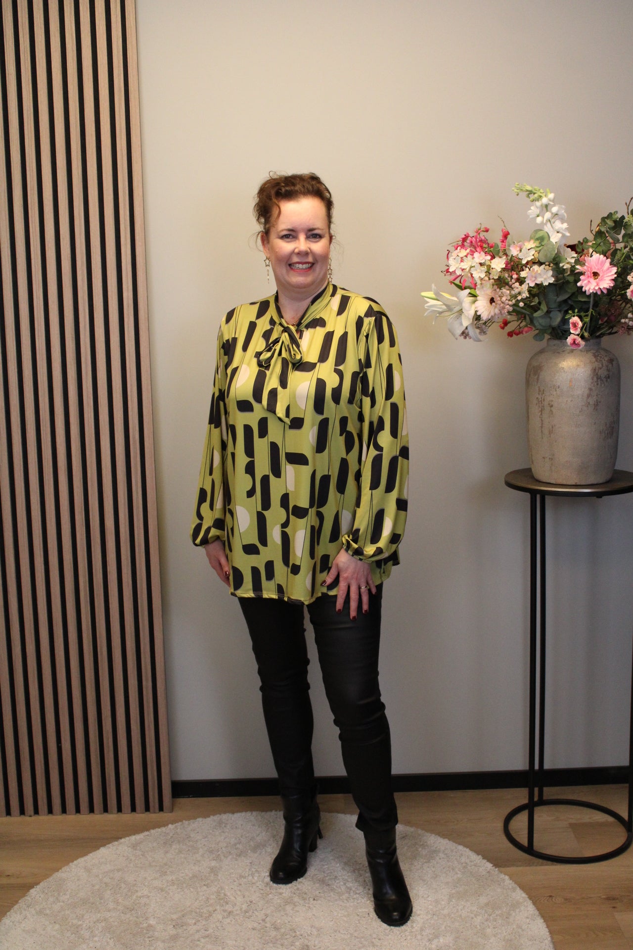 Miekje | Bluse braun Langarm 38 bis 48