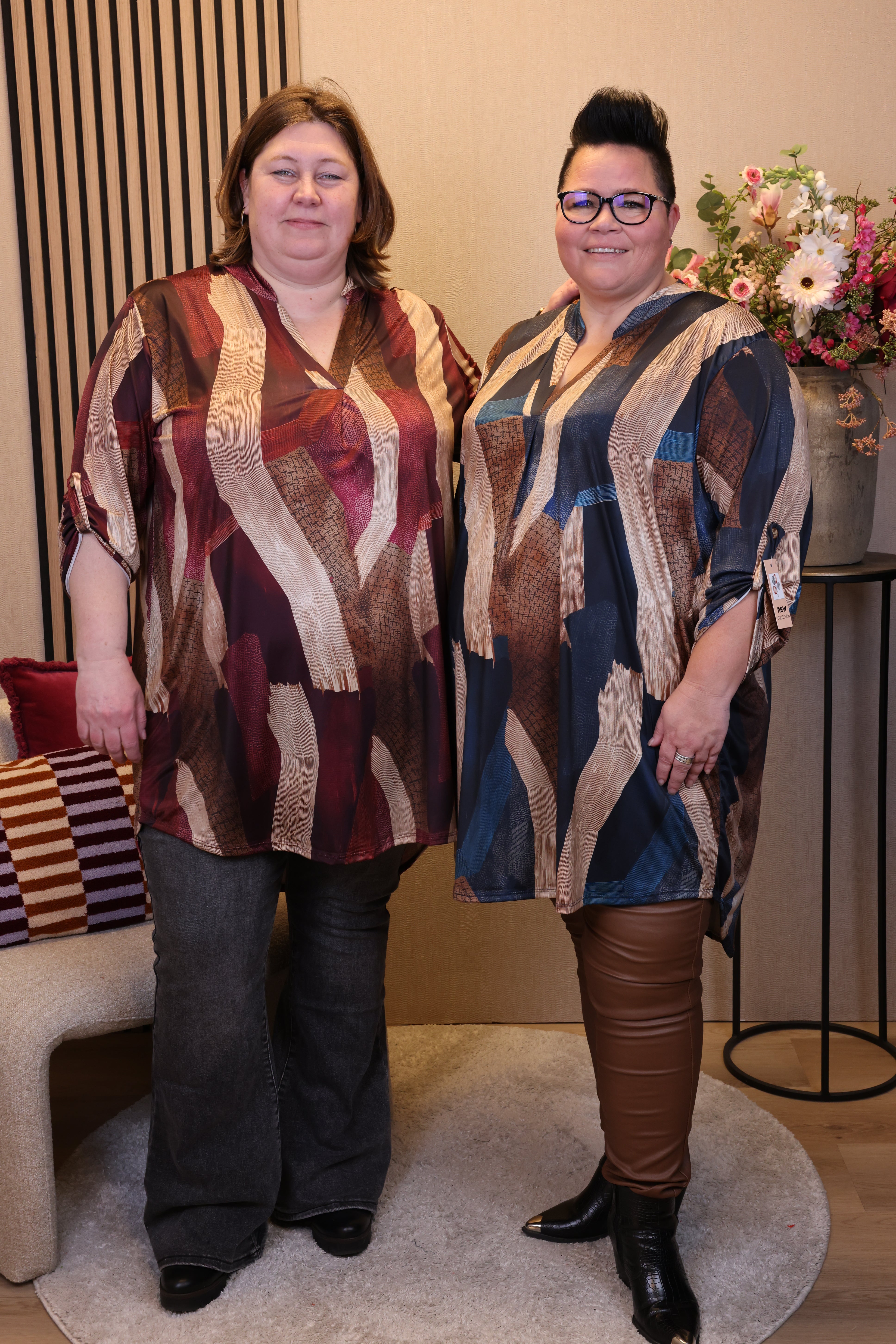 Dora | Bluse schwarz Langarm 52 bis 58