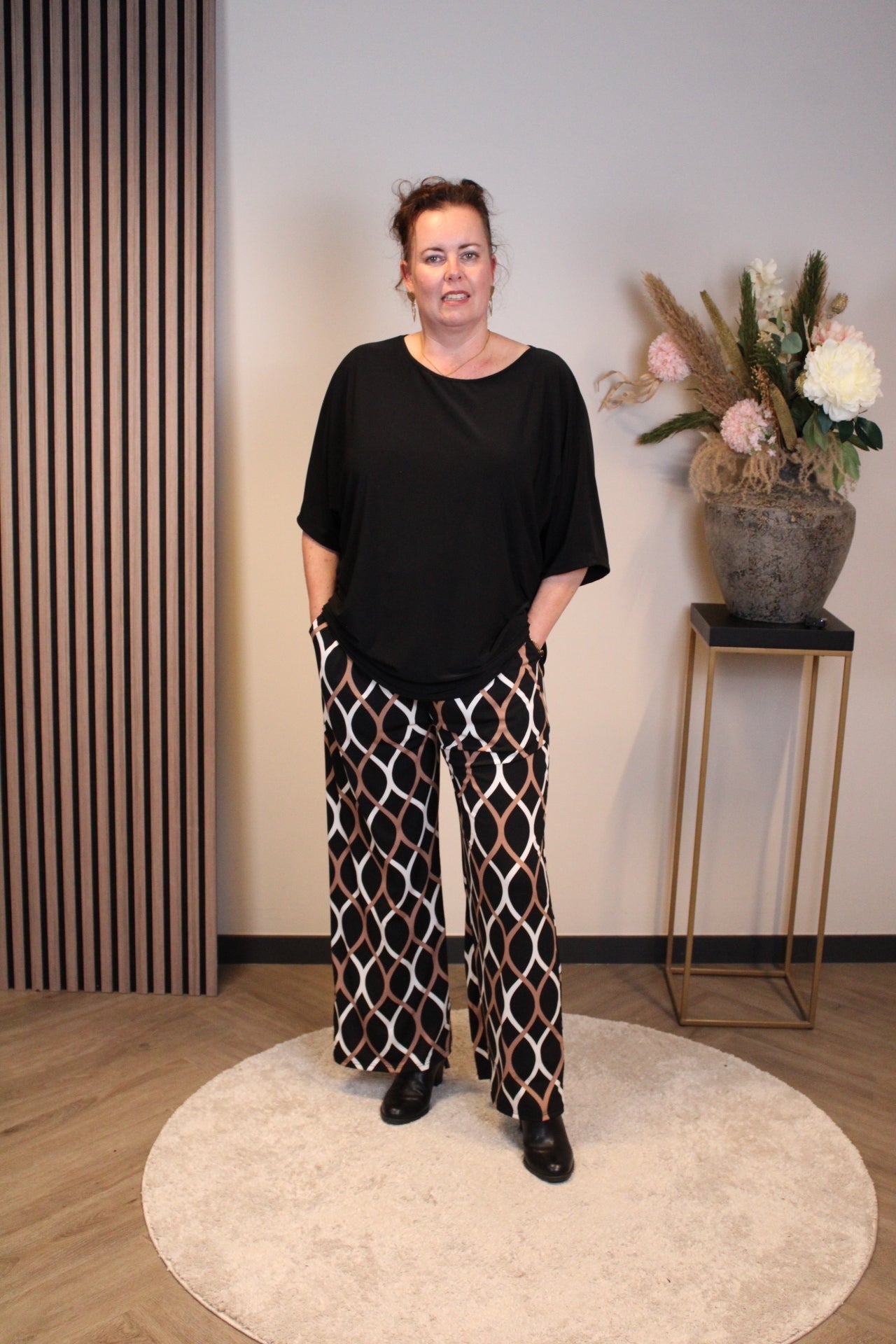 Ellen | Blaue Hose mit Taschen 48 bis 54