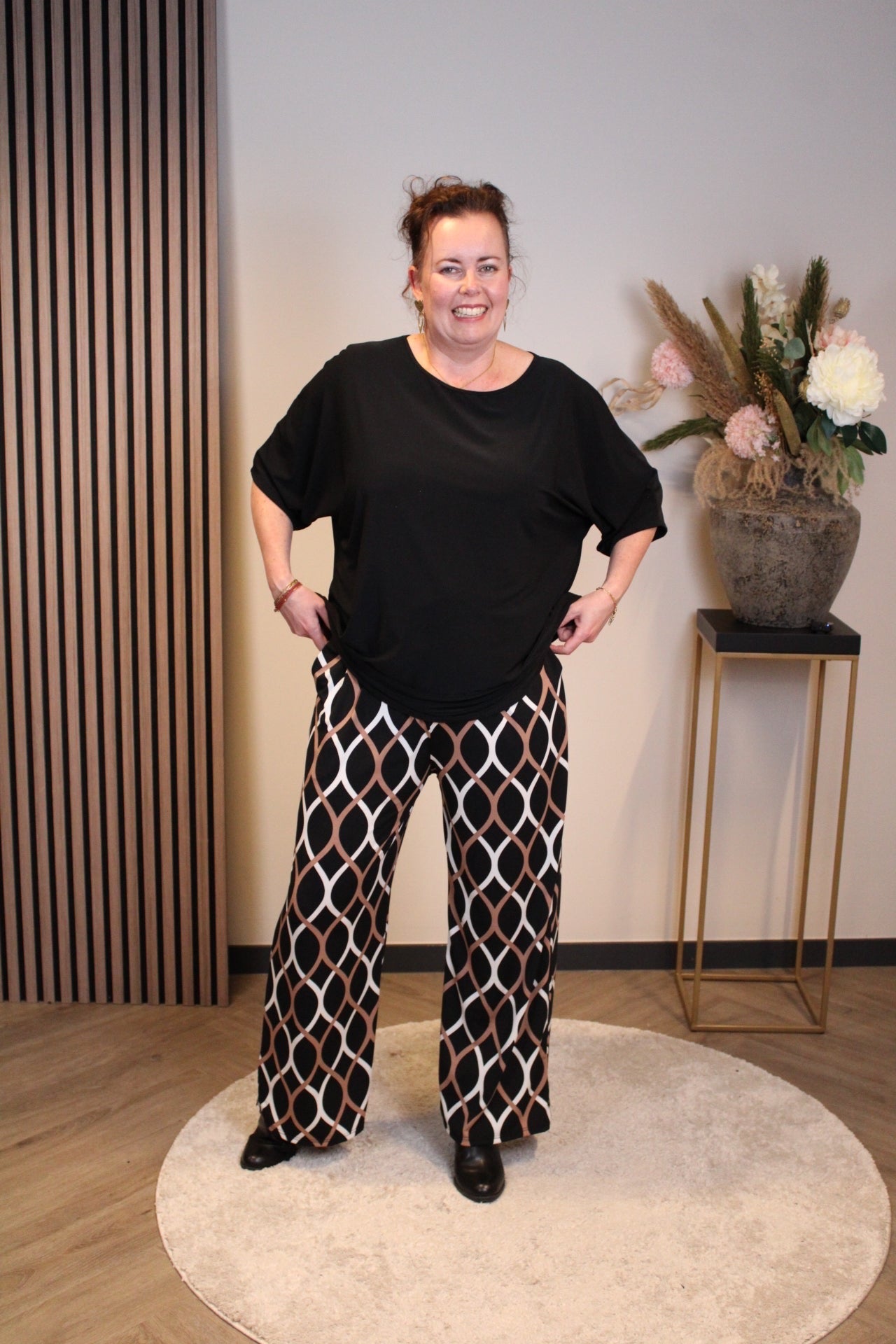 Ellen | Blaue Hose mit Taschen 48 bis 54