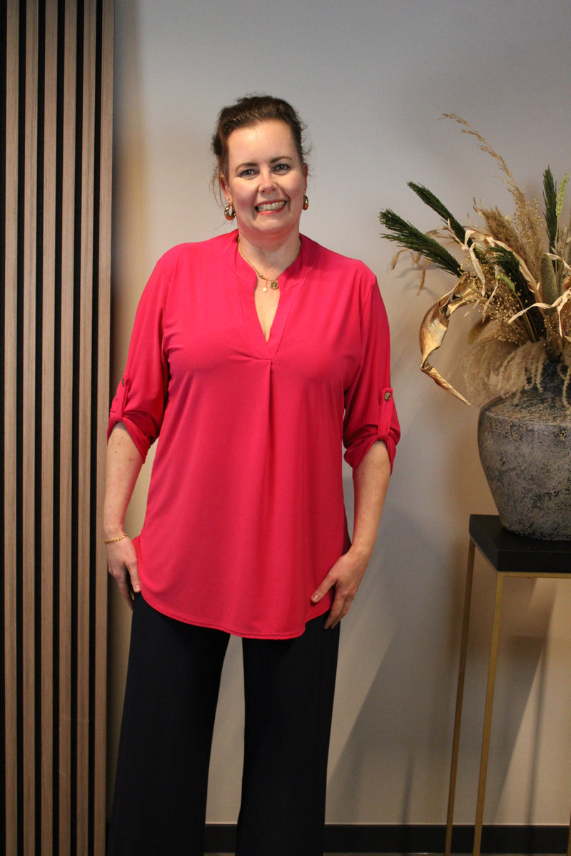 Mara | Blouse roze 38 t/m 48