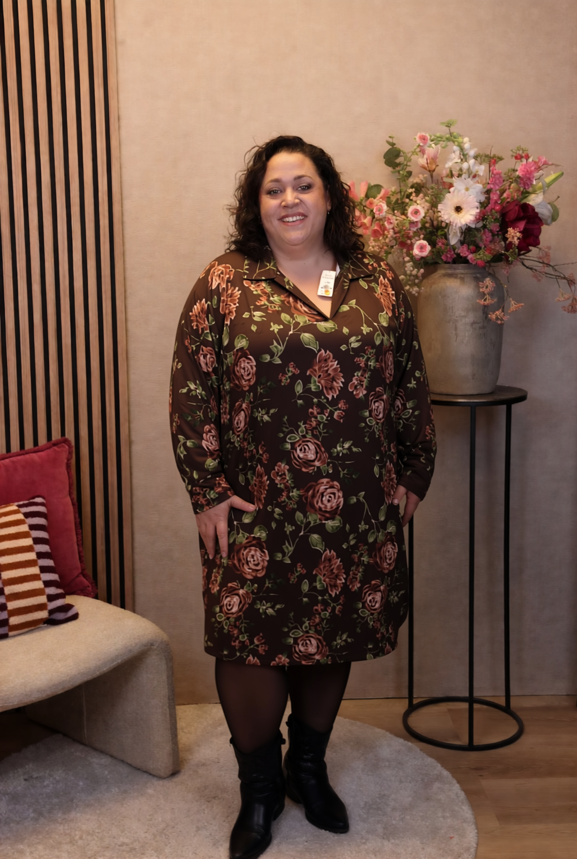 Dora | Bluse schwarz Langarm 52 bis 58