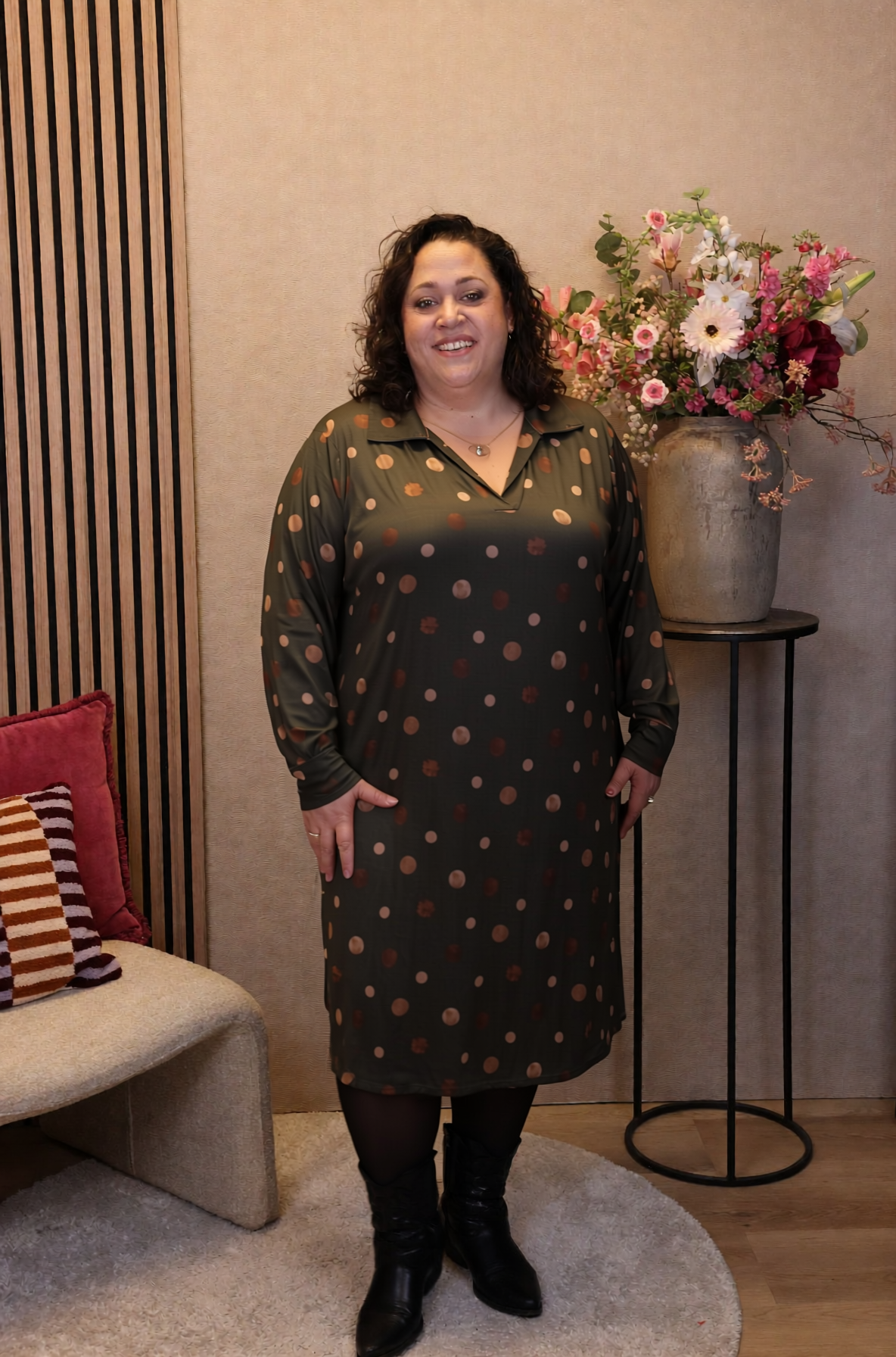 Dora | Bluse schwarz Langarm 52 bis 58
