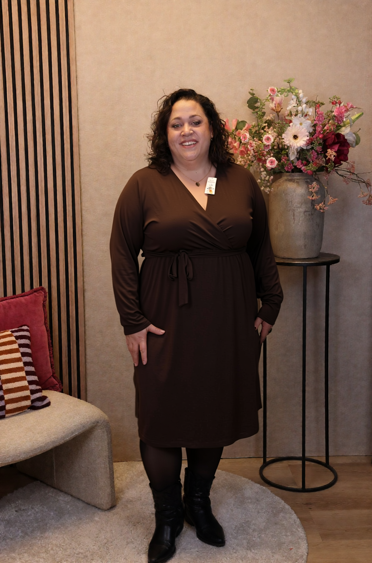 Dora | Bluse schwarz Langarm 52 bis 58