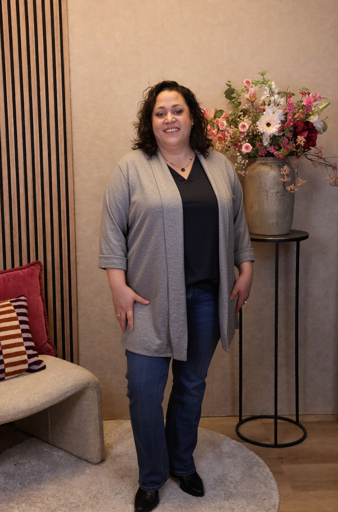 Mara | Bluse weiß Langarm 38 bis 48