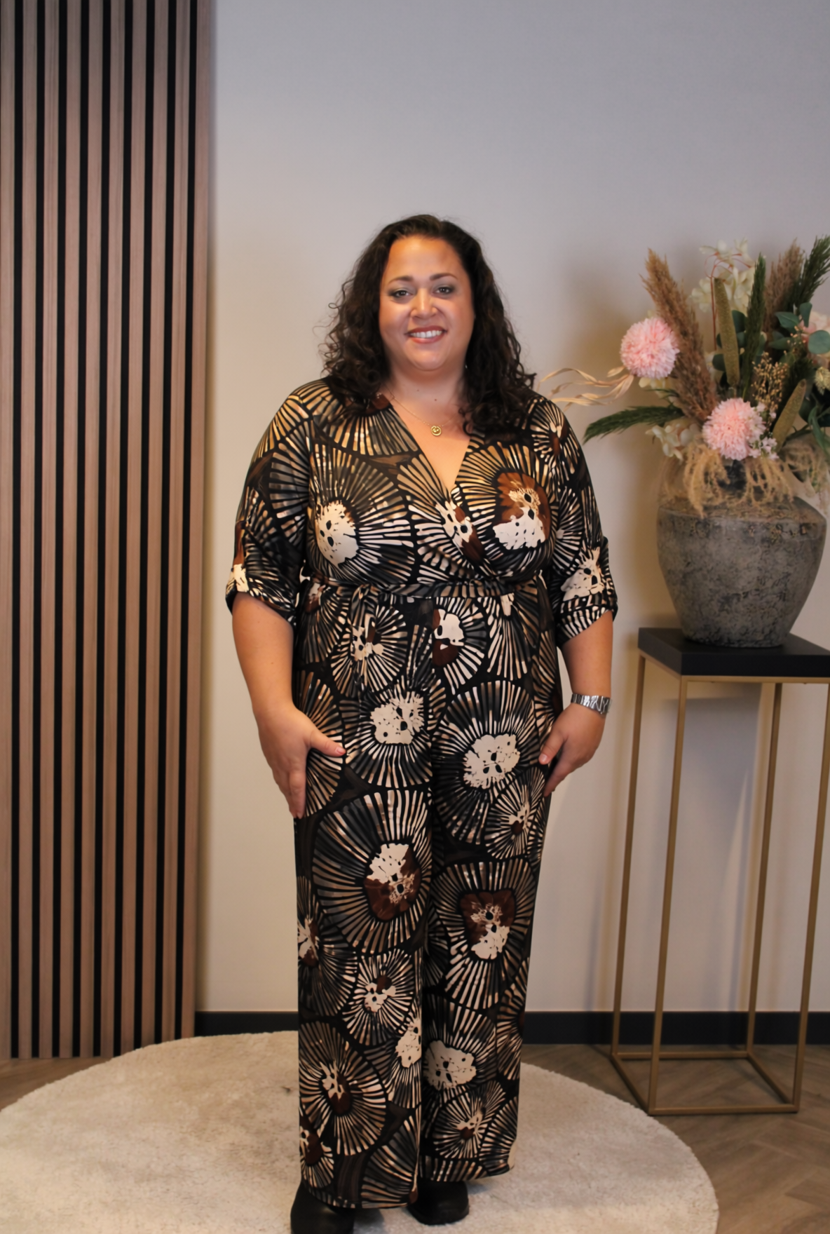 Dora | Bluse schwarz Langarm 52 bis 58