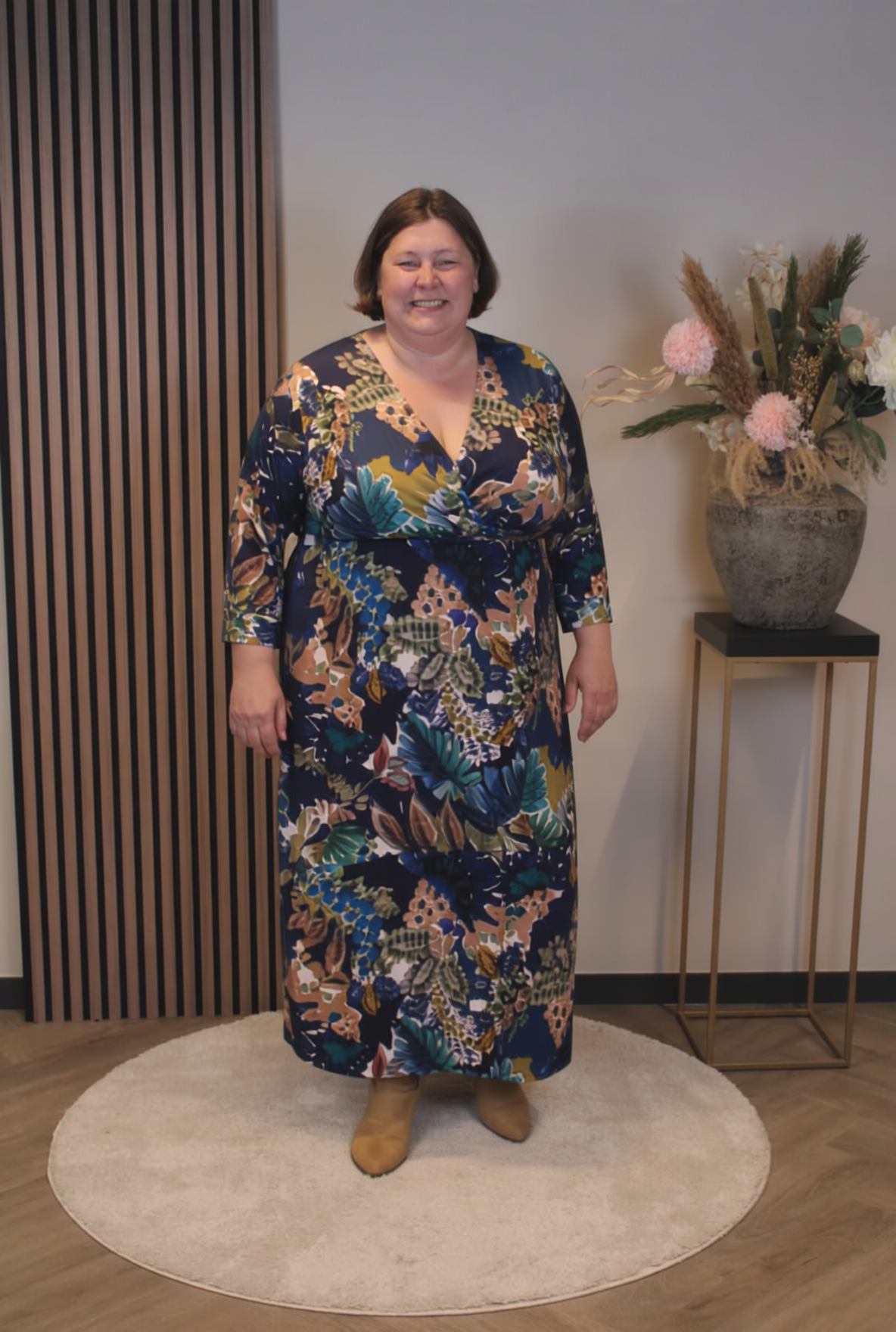 Dora | Bluse schwarz Langarm 52 bis 58