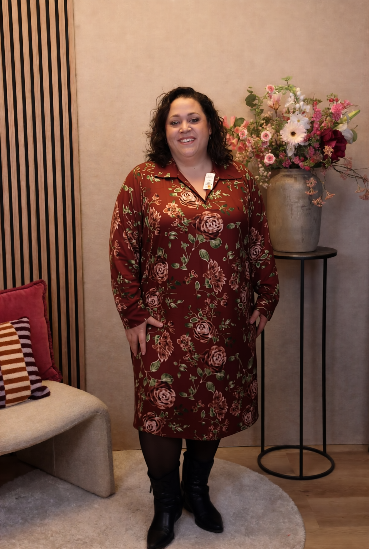Dora | Bluse schwarz Langarm 52 bis 58
