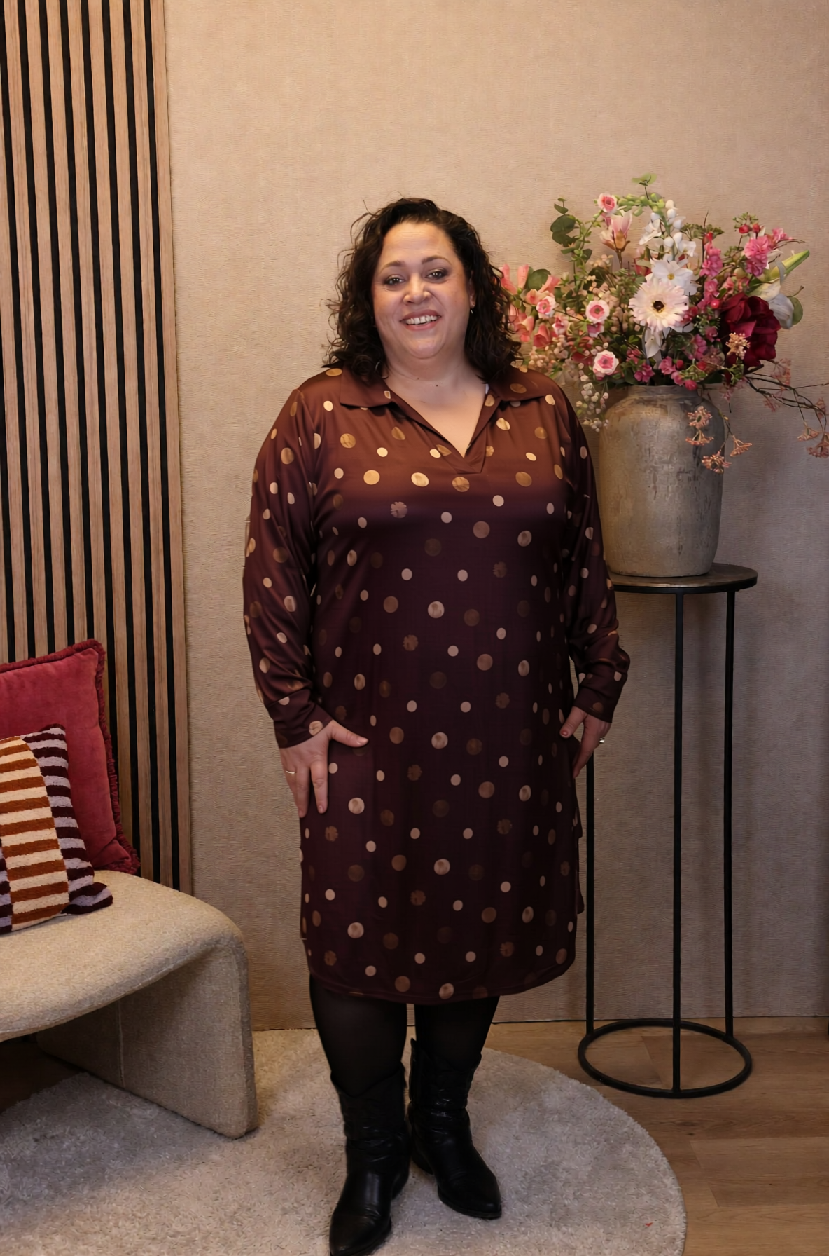 Dora | Bluse schwarz Langarm 52 bis 58