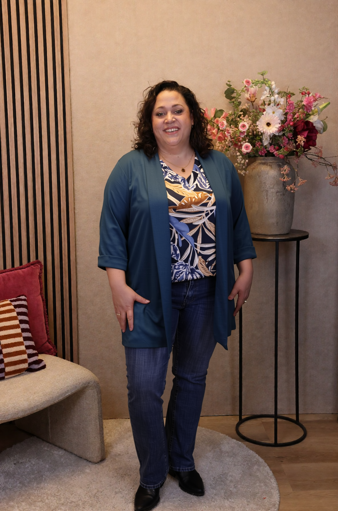 Mara | Bluse weiß Langarm 38 bis 48